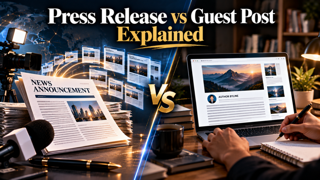 Press Release vs Guest Post Explained